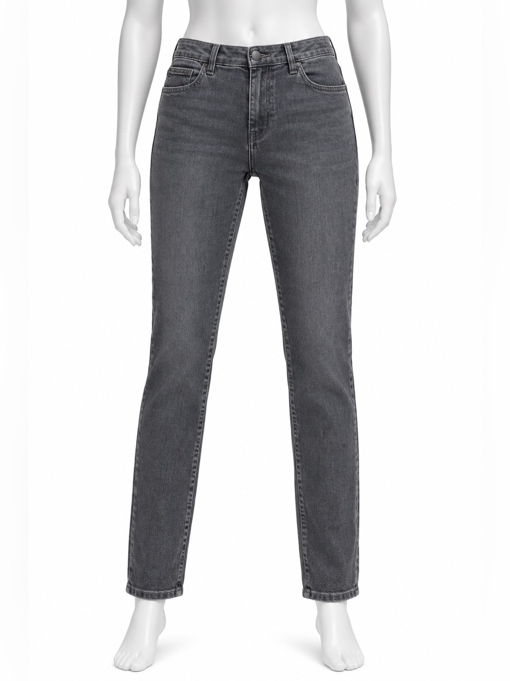 Old Navy Women's Straight Leg Jeans — Charcoal Gray